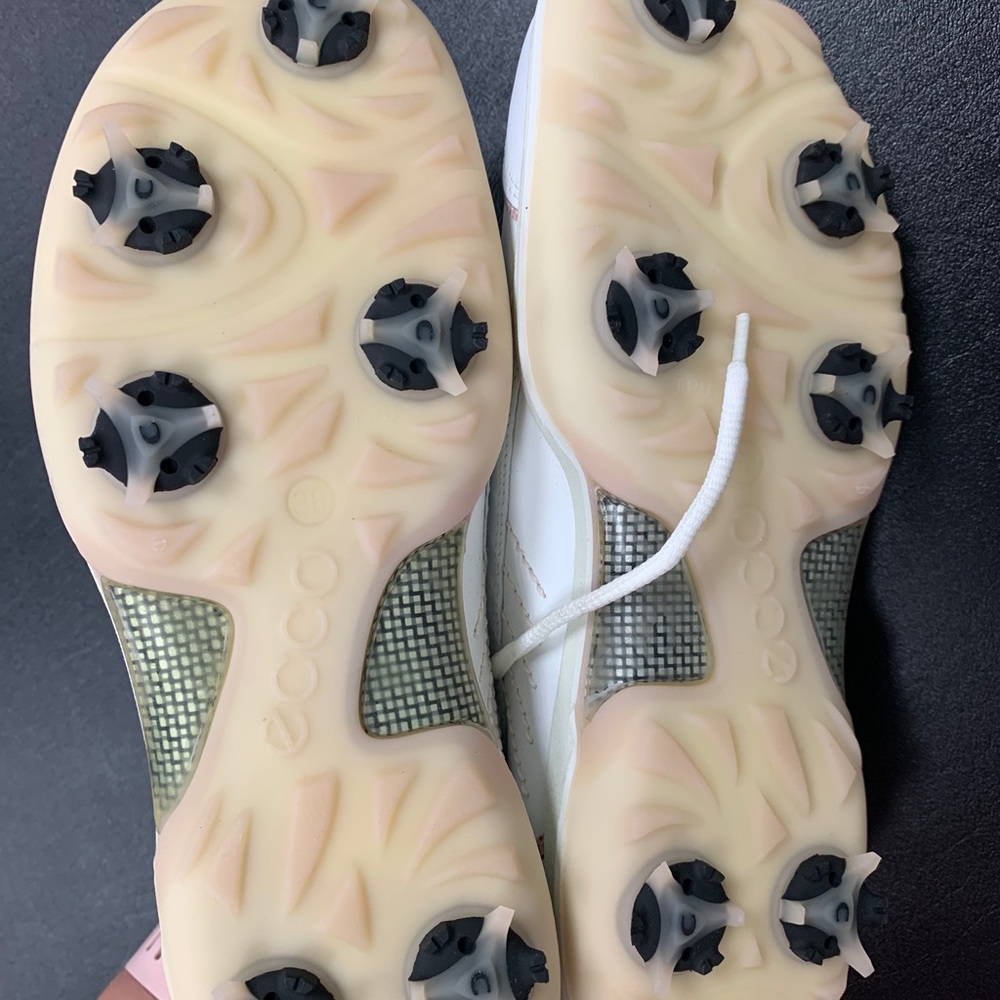 Ecco White And Pink Sneaker Size 38 - Picture 6 of 8